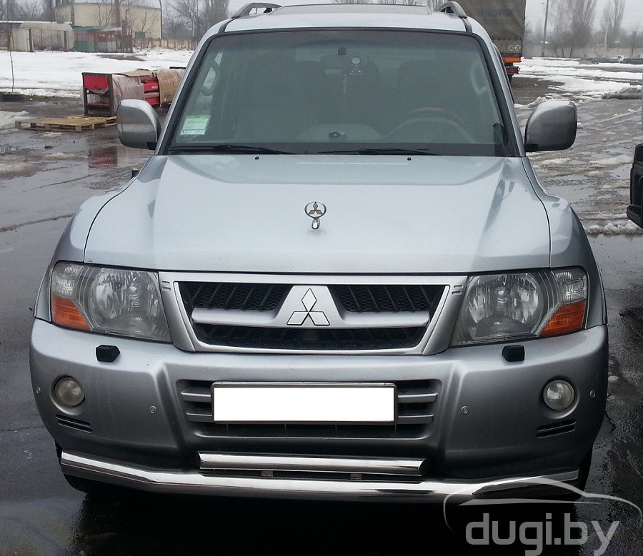 Защиты бампера для Mitsubishi Pajero IV (Митсубиси Паджеро 4)